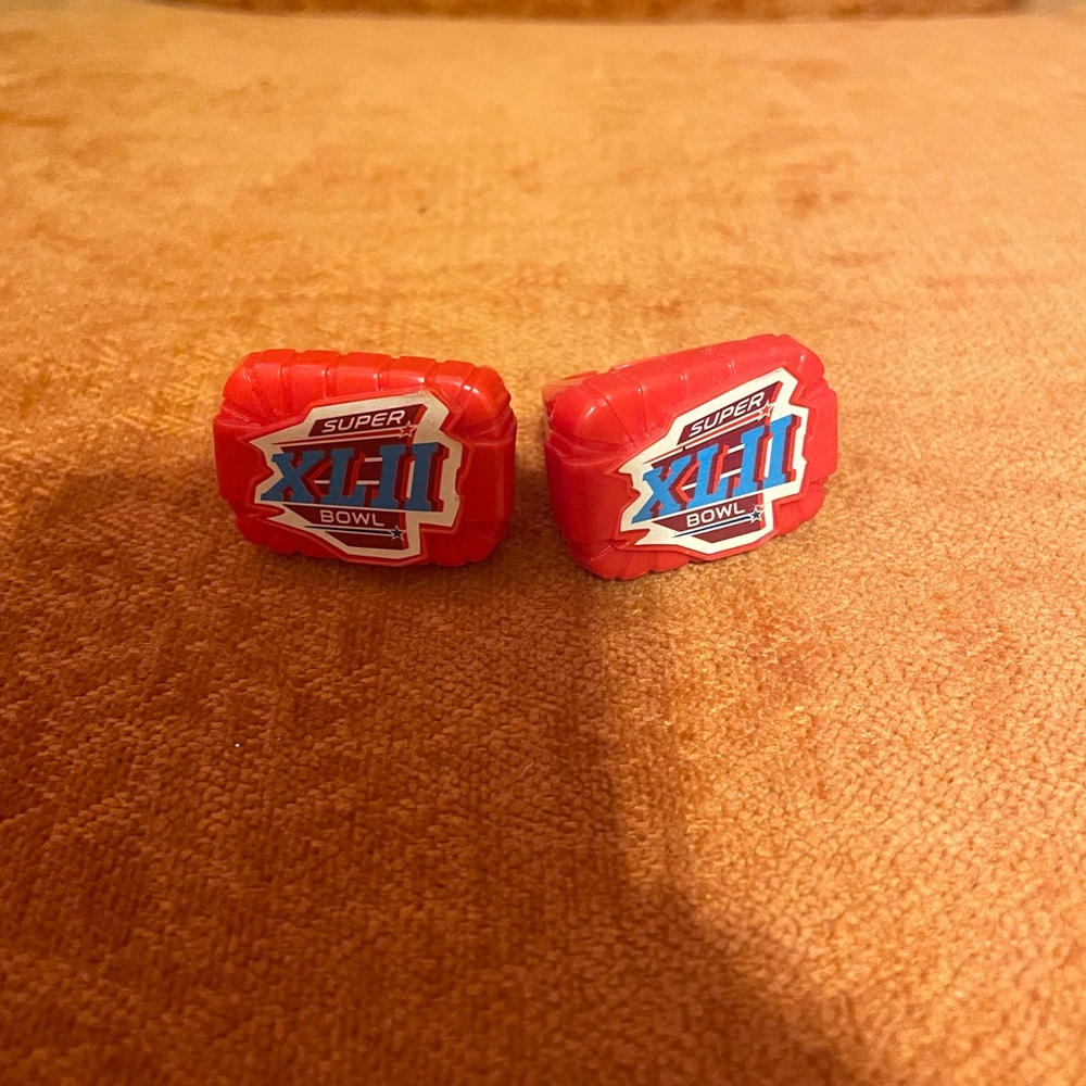 Super Bowl XL11 Plastic Party Rings